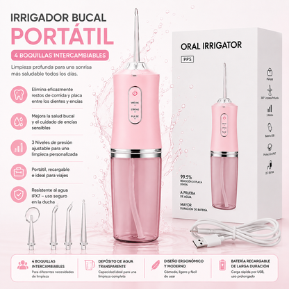 Irrigador Bucal PremiumPro✨ Experimenta una Limpieza Dental Profunda 💦