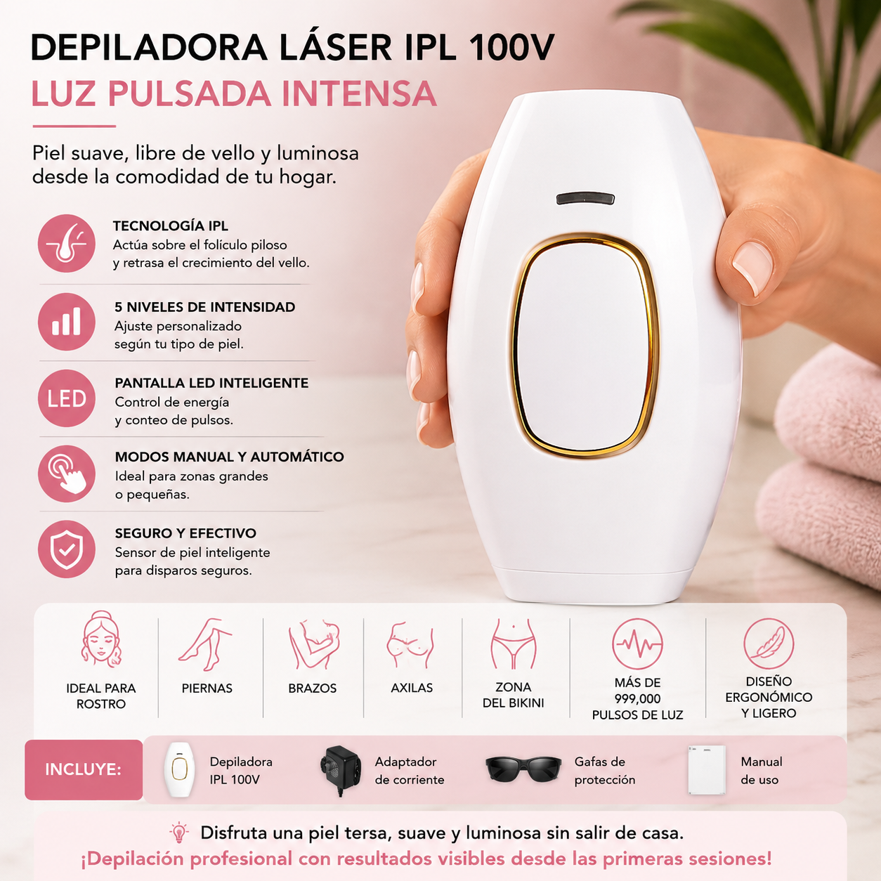 Depiladora Laser IPL Permanente