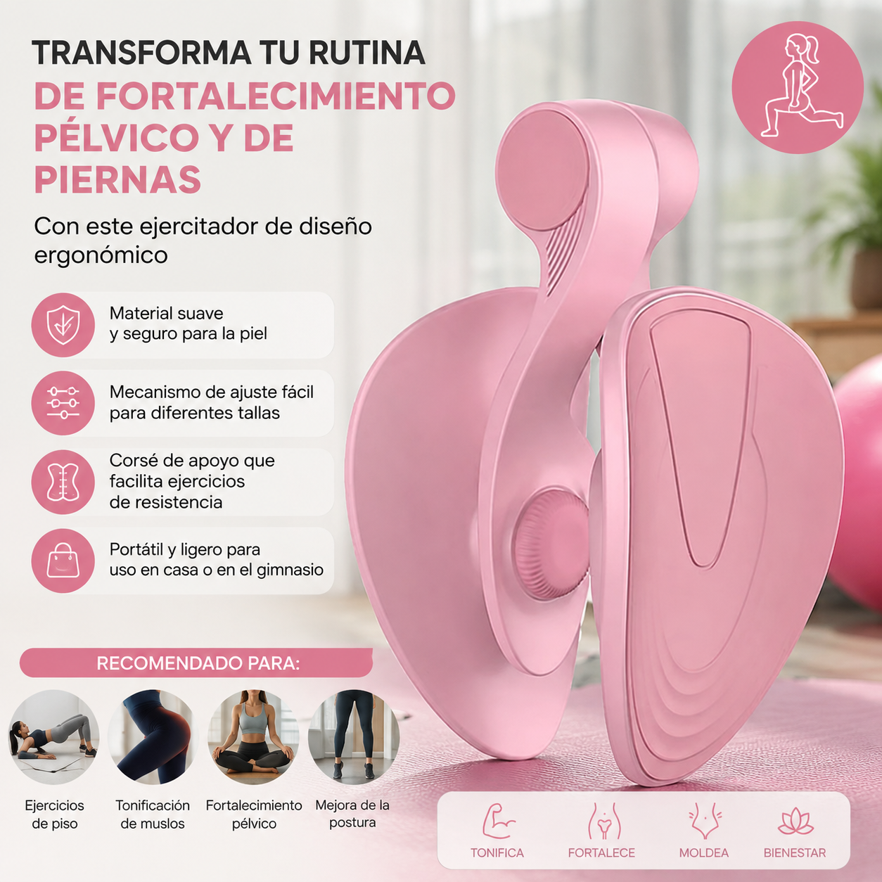 ejercitador muscular pelvico piernas